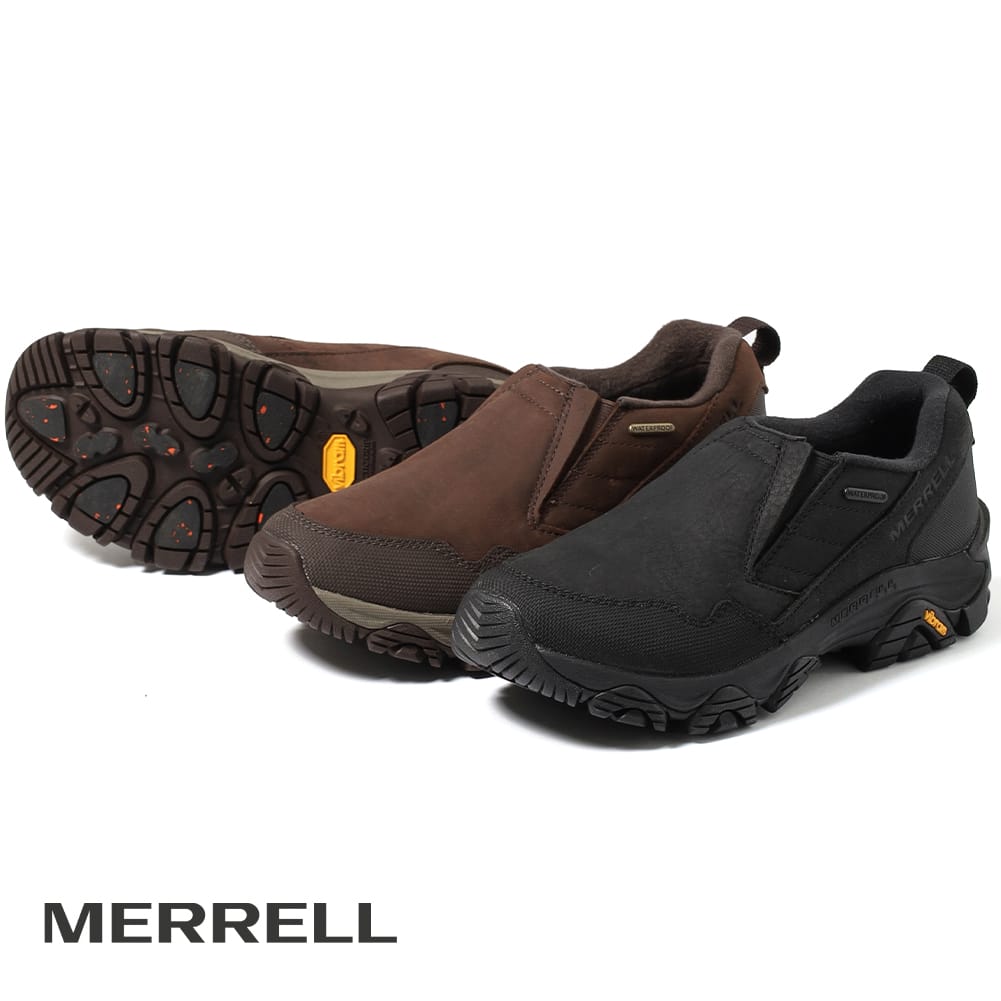 【20%OFFクーポン対象】MERRELL(メレル)/COLDPACK 3 THERMO MOC WATER PROOF(コールドパック 3 ゼロ サーモ ウォータープルーフ)/ウィンターシューズ スノーシューズ 防水シューズ 透湿防水 保温 Vibram Arctic Grip 防滑ソール レディース J037400