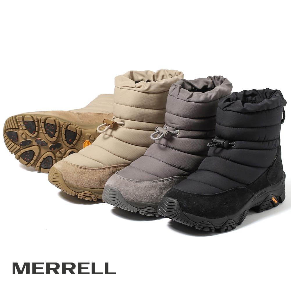 【10%OFFクーポン対象】【返品交換送料無料】MERRELL（メレル）COLDPACK 3 ZERO THERMO TALL WATER PROOF（コールドパック3 ゼロ サーモ トール ウォータープルーフ）ブーツ スノーブーツ 防水 防滑 ビブラム VIBRAM アークティックグリップ インサレーション