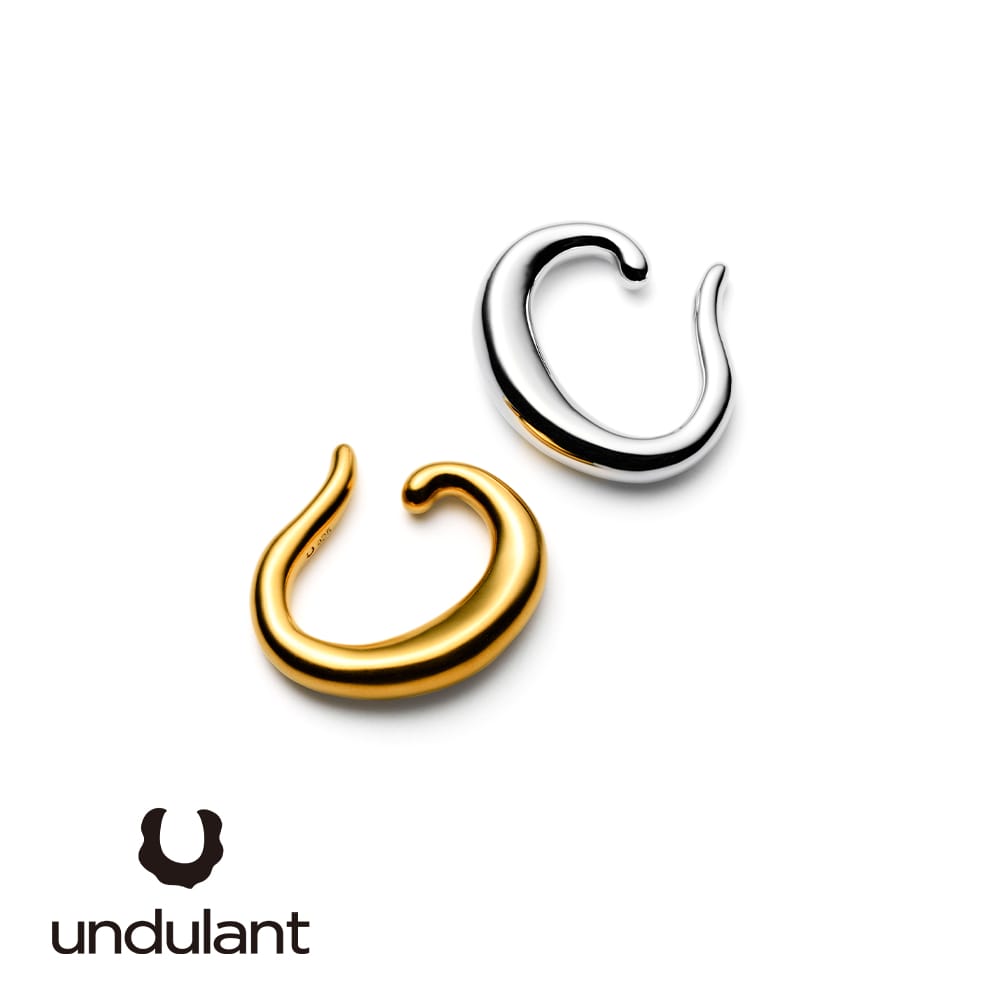 undulant(アンデュラン)/Curvy Ear Cuff(カーヴィ イヤカフ)/SILVER 925 K18 シルバーイヤーカフ ジュエリーブランド ハン...