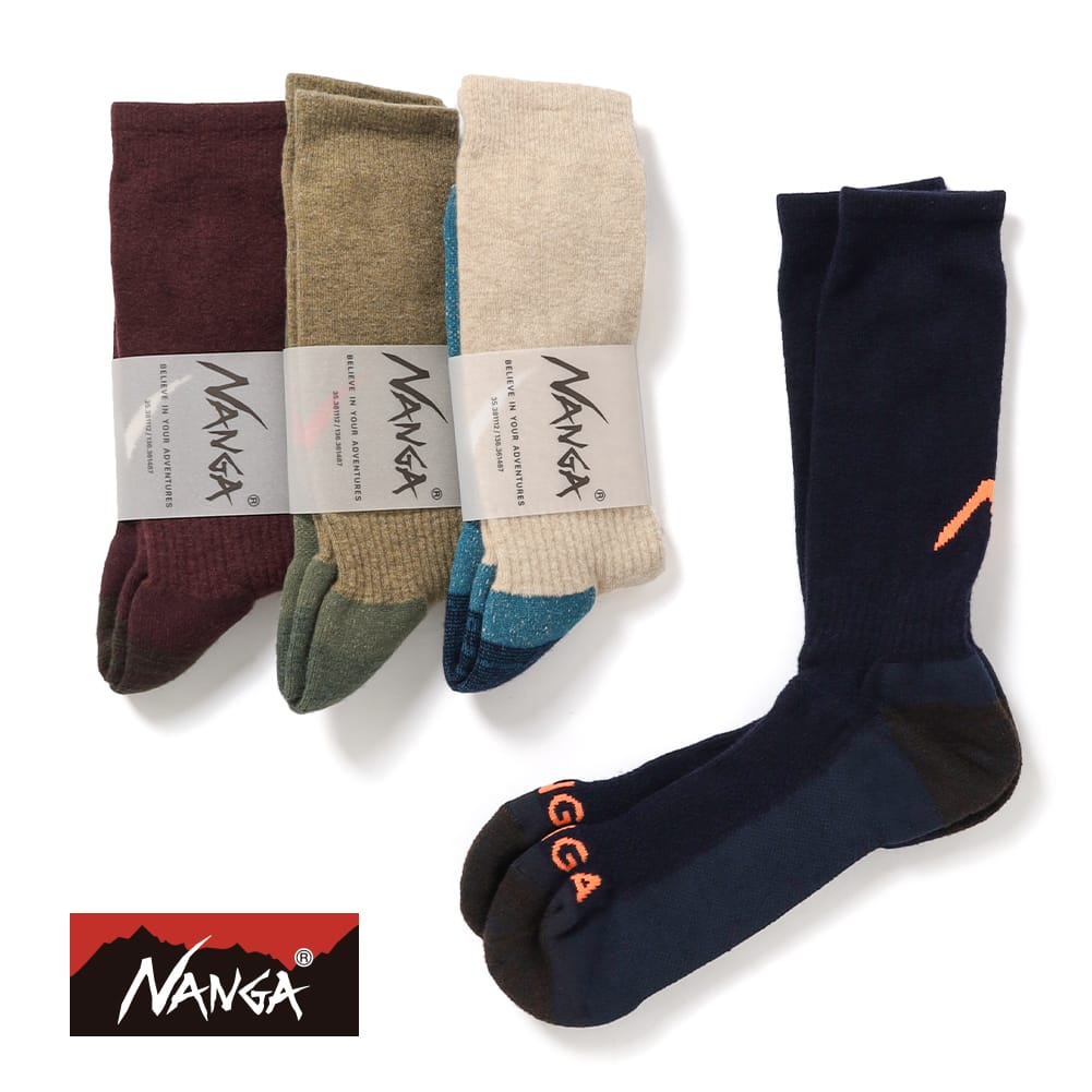 P5ܡۥ᡼б NANGAʥʥ󥬡WOOL PILE COMPRESSION CREW SOCKSʥѥ륳ץå 롼å˥...