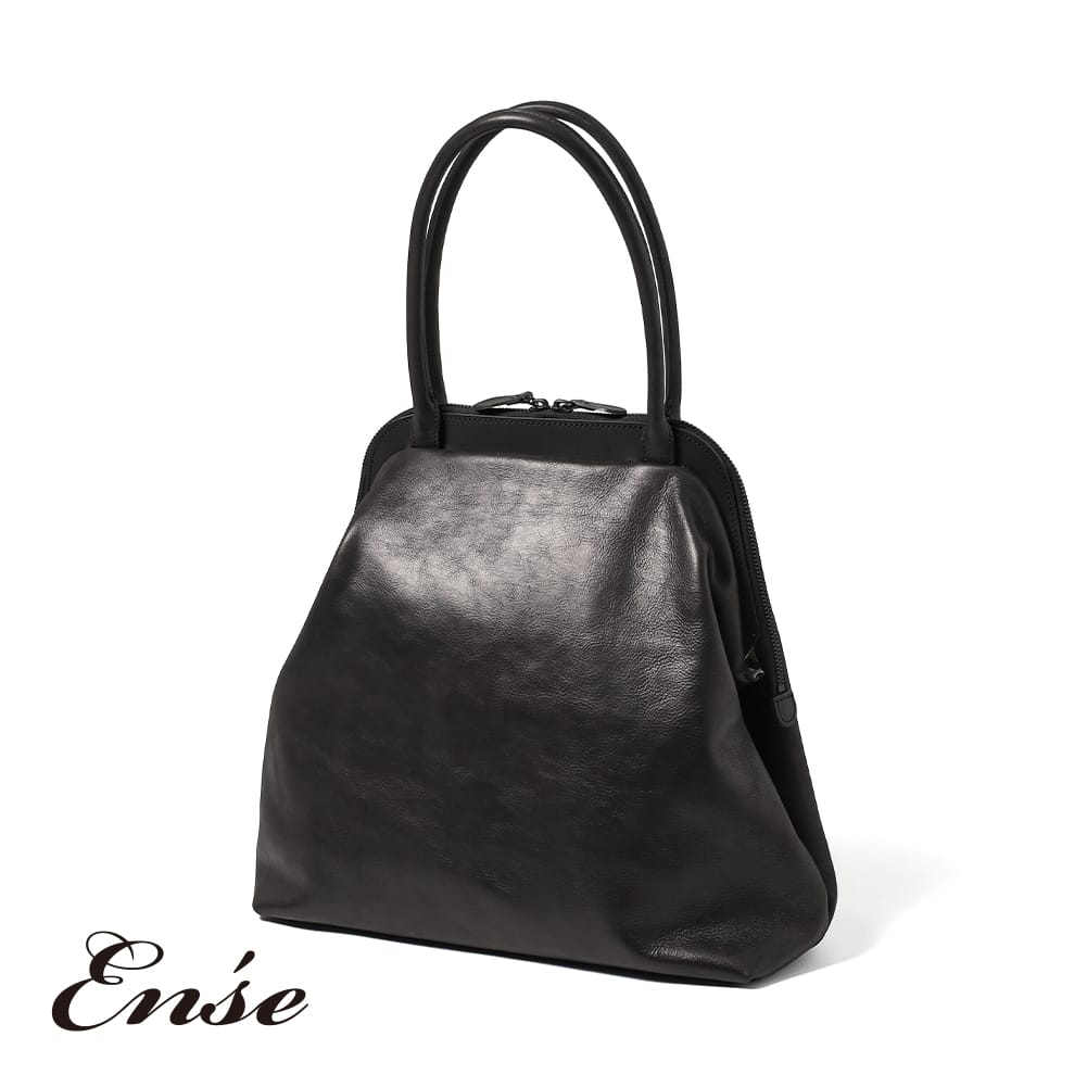 【10％OFFクーポン対象】【返品交換送料無料】Ense(アンサ)/gamaguchi bag(ガマグチバッグ)/がま口 トートバッグ ショルダーバッグ 鞄 本革 日本製