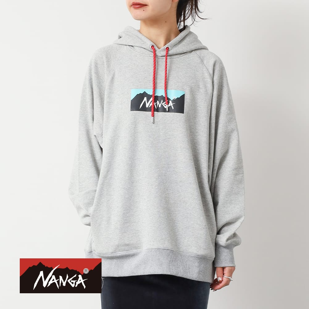 P10ܡۡʸ̵NANGAʥʥ󥬡ECO HYBRID BOX LOGO SWEAT HOODIEʥϥ֥å ܥå å...