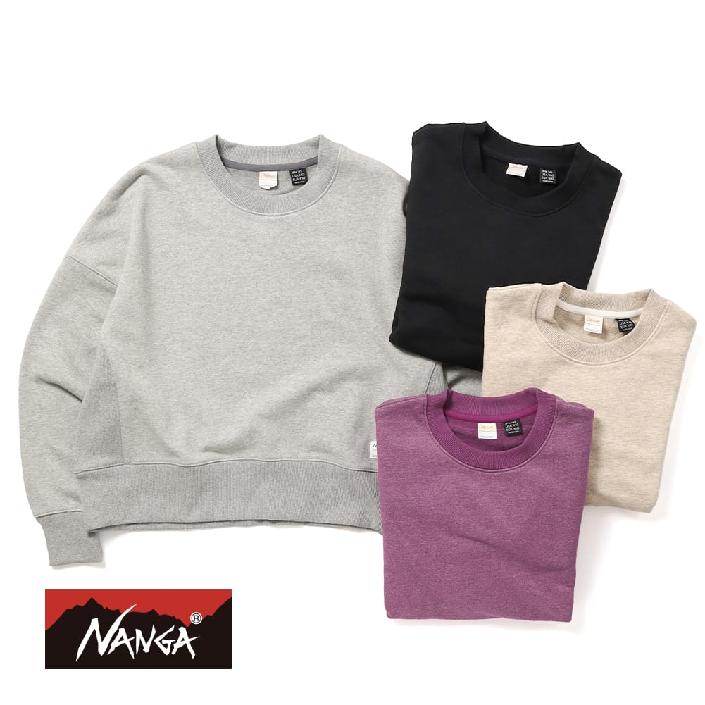 【P20倍】【返品交換送料無料】NANGA(ナンガ)/ECO HYBRID SWEATSHIRT W(エコ ハイブリッド スウェットシャツ ウィメンズ)/レディース トップス スウェット クロップドスウェット NW2442-1F005-B ギフト クリスマスギフト プレゼント