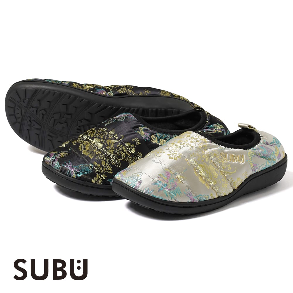 【返品交換送料無料】SUBU (スブ) DOTS VAMP CHINADRESS (ドッツ ヴァンプ チャイナドレス) 冬サンダル 冬用ルームシューズ スリッパ スリッポン HEXMAX 防寒 メンズ レディース ユニセックス