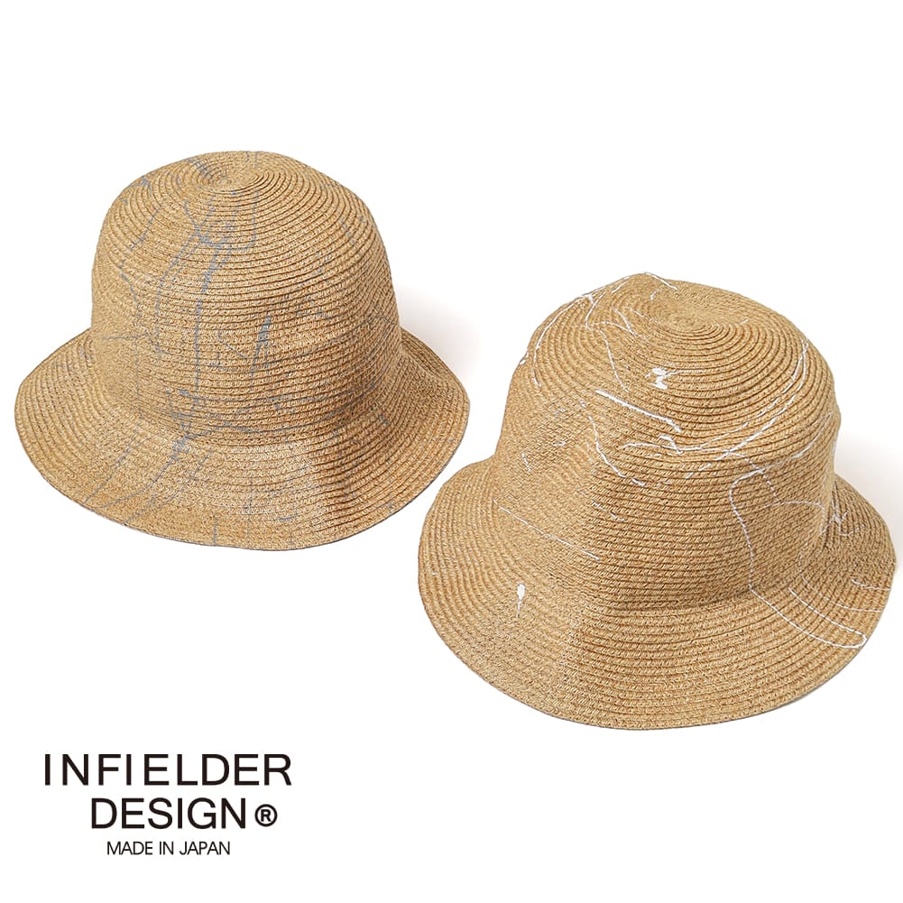 Rakuten - 【9％OFFクーポン対象】【返品交換送料無料】INFIELDER DESIGN（インフィールダーデザイン）ADP HAT(ADP ハット) ペインター ハット 紙素材 サマーハット レディース ユニセックス 折りたたみ C-603