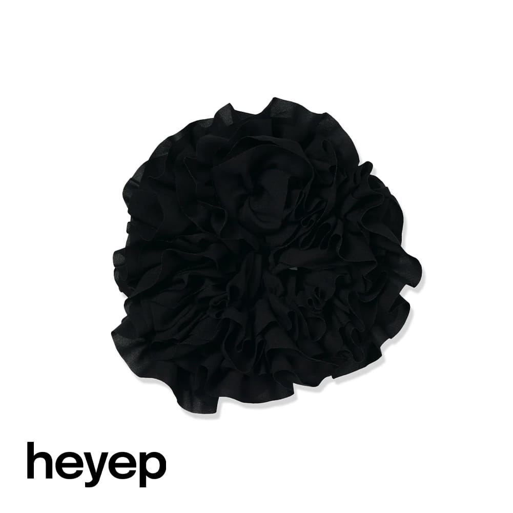 Rakuten - heyep(ヘイップ)/Jersey Ruffled Scrunchie(ジャージー ラッフル シュシュ)/ヘアアクセサリー ヘアアレンジ ギフト hp05425