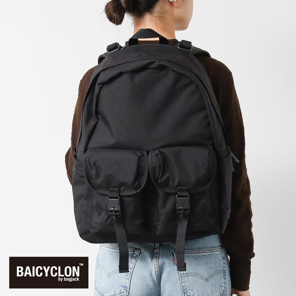 Rakuten - 【P10倍】【返品交換送料無料】BAICYCLON by bagjack（バイシクロン バイ バッグジャック）BACK PACK（バックパック）容量約26L コーデュラ ナイロン デイパック 撥水 PC収納リュック 通学 通勤バッグ レディース メンズ ユニセックス NCL-03