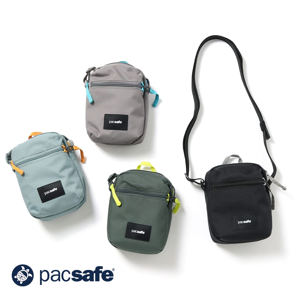 【P20倍】【返品交換送料無料】Pacsafe(パックセーフ)GO マイクロ クロスボディ バッグ ショルダーバッグ ボディバッグ 防犯 セキュリティ スキミング防止 ダイニーマ PFCフリー 撥水