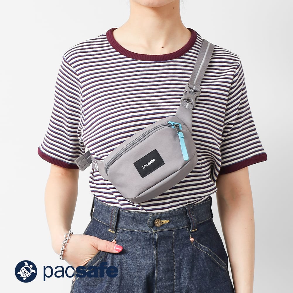 Rakuten - 【20％OFFクーポン対象】Pacsafe(パックセーフ)GO マイクロ スリング バッグ ポーチ ショルダーポーチ ボディバッグ 防犯 セキュリティ スキミング防止 ダイニーマ PFCフリー 撥水 ギフト 129703941MS