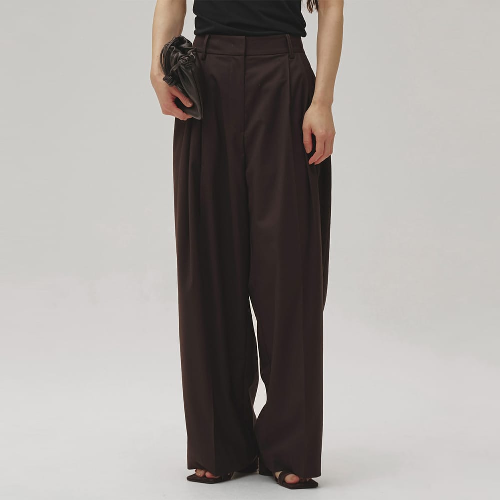 Rakuten - 【返品交換送料無料】TODAYFUL(トゥデイフル)/Lightweight Tuck Trousers(ライトウェイトタックトラウザー)/タックパンツ ワイドパンツ カジュアル スラックス マニッシュ 12610723