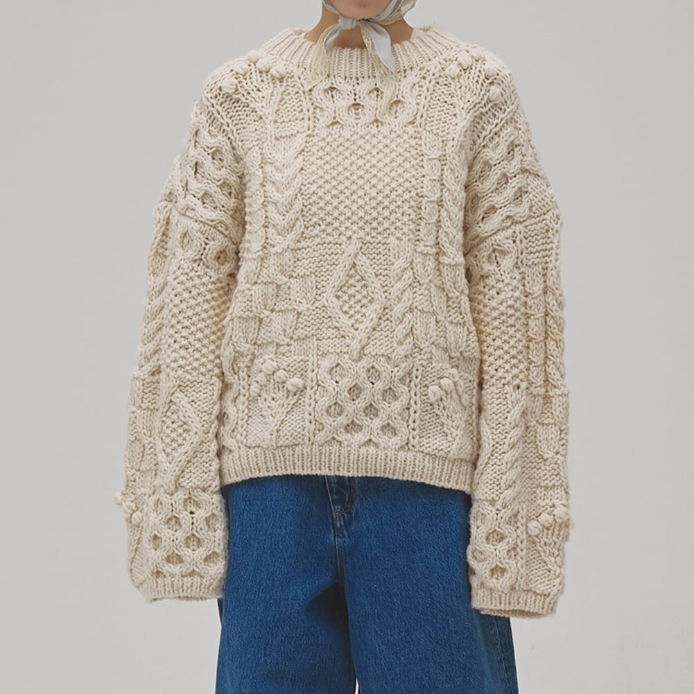 Rakuten - 【返品交換送料無料】TODAYFUL(トゥデイフル)/Pattern Hand Knit(パターンハンドニット)/手編みニット パッチワーク レイヤード ニット 12620512