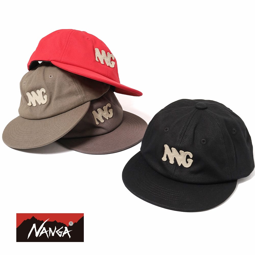 Rakuten - 【P10倍】【返品交換送料無料】NANGA（ナンガ）CANVAS NNG LOGO CAP（キャンバス NNG ロゴキャップ）キャップ コットン 秋冬 ベースボールキャップ フェルトパッチ