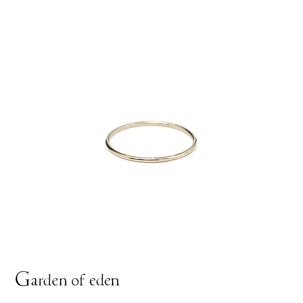 GARDEN OF EDEN(ガーデン オブ エデン)9K minimal ring (wide 0.9mm)(ミニマルリング)ゴールドリング ゴールド メンズ メンズアクセサリー メンズリング レディース レディースアクセサリー レディースリング ピンキーリング カジュアル 金無垢 ギフト プレゼント