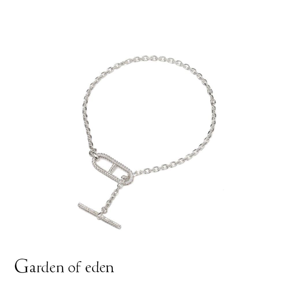 GARDEN OF EDEN(ガーデン オブ エデン)CABLE ROPE ANCHOR T-BAR BRACELET(ケーブル...