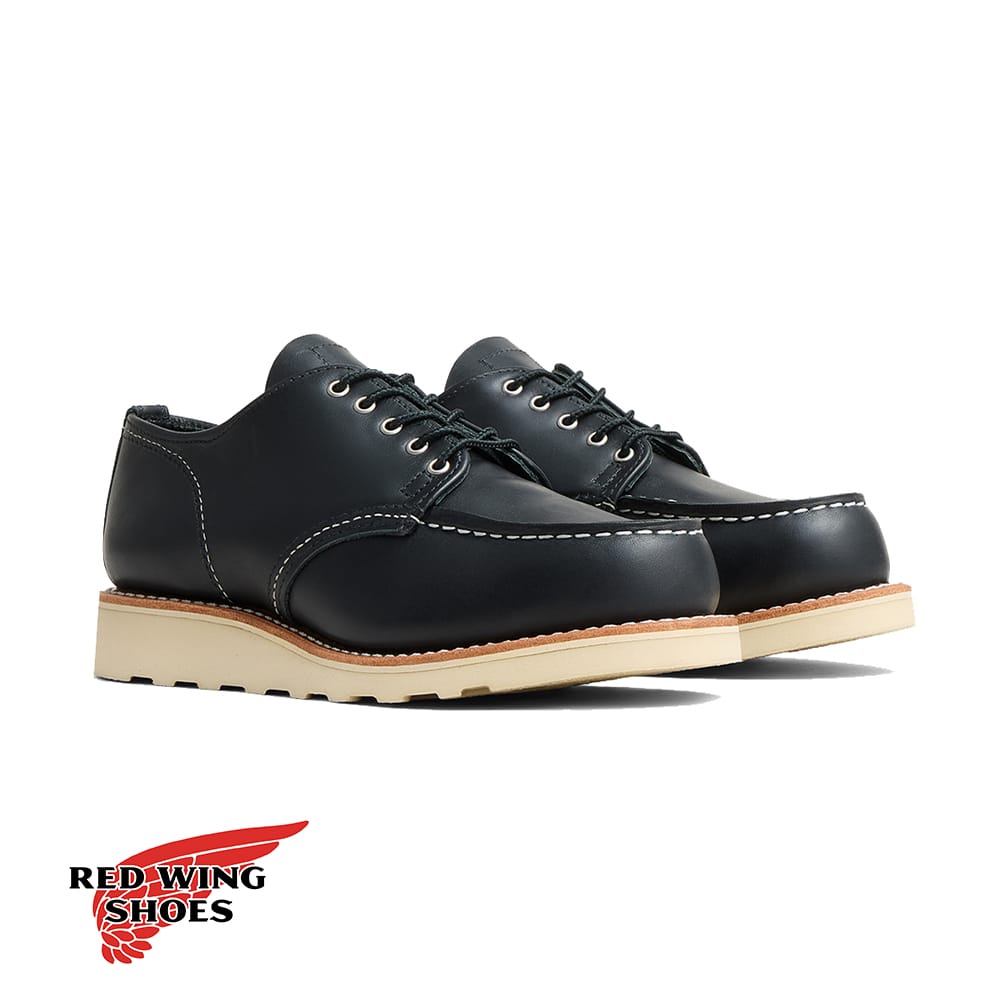 【返品交換送料無料】RED WING(レッドウィング)/CLASSIC MOC OXFORD(クラシックモック オックスフォード)/#3608 レディース Bワイズ 本革 レザー スウェード レザー ワークブーツ ブラック・バウンダリー
