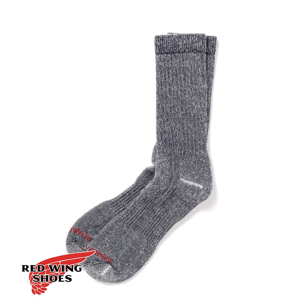 メール便対応 RED WING（レッドウィング）FULL CREW SOCKS / NAVY（フルクルーソックス / ネイビー）ソックス 靴下 アメリカ製 オールシーズン ブーツソックス メリノウール ウール混 保温性 通気性 メンズ レディース ユニセックス