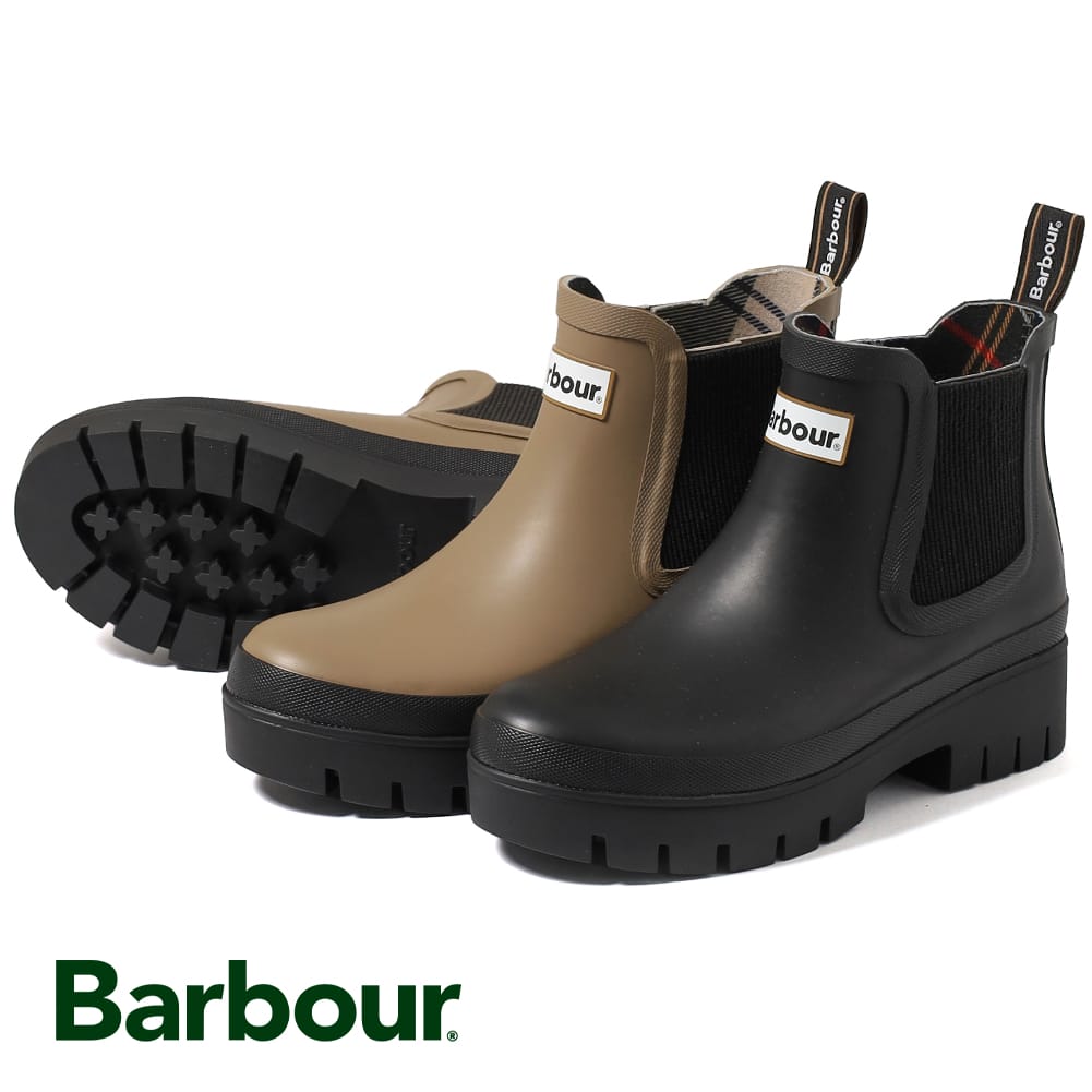 【返品交換送料無料】Barbour (バブアー) Halton (ハルトン サイドゴア レインブーツ) レインブーツ チェルシー ブーツ ウェリーブーツ アウトドア 全天候型 靴 シューズ LRF0100