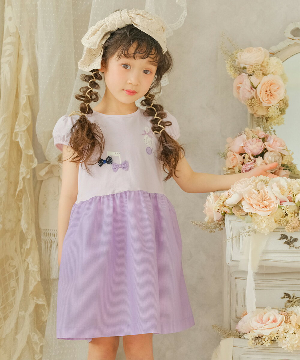 [ベベ/BeBe]80cm 半袖ワンピース 白×赤紫 フォーマル 結婚式 冠婚葬祭【中古】子供服 キッズ kids ベビー服 baby 女の子 夏 226032 fml