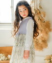 子供服 女の子 ワンピース・ジャンパースカート ノースリーブ 日本製 お出かけ着 セミフォーマル着 結婚式 発表会 花柄シフォン 取り外しリボン付き パープル ...