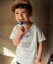 【アウトレットセール春夏 110cm限定 120cm限定】子供服 男の子 Tシャツ 半袖 普段着 通学着 綿100% トランペット 奏者 ロゴ 刺繍 オフホワイ...