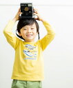 【アウトレットセール春夏 80cm限定】子供服 男の子 Tシャツ 長袖 普段着 通学着 綿100%乗り物シリーズ電車&ロゴプリント イエロー ブルー 春夏 【ア...