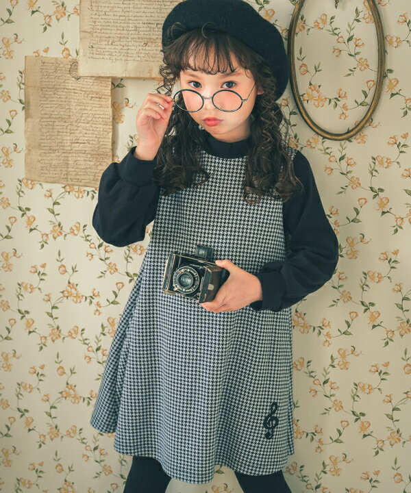 子供服 女の子 ワンピース ジャンパースカート 秋冬 長袖 こども服 セミフォーマル キッズ ベビー