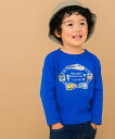 【アウトレットセール秋冬 80cm限定】子供服 男の子 Tシャツ 秋冬 長袖 ベビーキッズ電車 ロゴ プリント 子供 こども ティーシャツ カジュアル おしゃれ...