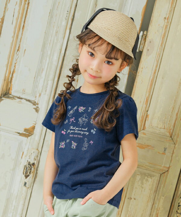 【クリアランスセール 57％OFF】子供服 女の子 Tシャツ 夏服 半袖 普段着 通園着 通学着 綿