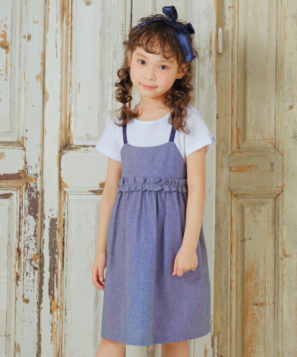 【アウトレットセール春夏 100cm限定 110cm限定】子供服 女の子 ワンピース ジャンパースカ