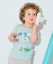 【アウトレットセール春夏 80cm限定 90cm限定】子供服 男の子 Tシャツ 夏服 半袖 綿100% ベビー キッズ 半そで カジュアル 恐竜 プリント ワッ...