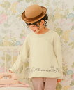 子供服 女の子 トレーナー 秋冬 長袖 ベビー キッズ ジュニア おんなのこ 普段着 お出かけ着 さくらんぼ リボン 刺繍 ブラック アイボリー 90cm 10...