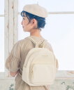 子供服 女の子 バッグ 春夏 リュックサック 子ども こども リュック キッズ ジュニア 普段使い お出かけ フリーサイズ おしゃれ シンプル アイボリー 低学年 高学年【むーのんのん moononnon】