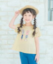 子供服 女の子 Tシャツ 春夏 半袖 子ども服 こども キッズ ジュニア 綿100％ コットン お洋服プリント リボン カットソー ティーシャツ イエロー ブルー 100cm 110cm 120cm 130cm 140cm 150cm 160cm 3歳 4歳 5歳 6歳 7歳 8歳 9歳 10歳 11歳 12歳 13歳 むーのんのん moononnon