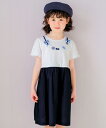 子供服 女の子 ワンピース ジャンパースカート 春夏 半袖 子ども服 こども キッズ ベビー ジュニア ドッキングワンピース リボン お花 フリル 90cm 100cm 110cm 120cm 130cm 140cm 150cm 160cm 2歳 3歳 4歳 5歳 6歳 7歳 8歳 9歳 10歳 11歳 12歳 13歳 むーのんのん moononnon