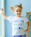 【クリアランスセール 44%OFF】子供服 女の子 Tシャツ 夏服 半袖 子ども服 刺繍 マリン イルカ なみなみ 波 海 ピコレース ピンク オフホワイト 80cm 90cm 100cm 110cm 120cm 130cm 140cm 【むーのんのん moononnon】