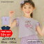 【TIME SALE 53%OFF】子供服 女の子 Tシャツ 半袖 普段着 通学着 綿100%チェック柄チェリーさくらんぼモチーフフリル袖 ネイビー パープル 夏服 80cm 90cm 100cm 110cm 120cm 130cm 140cm 150cm むーのんのん 2,420円