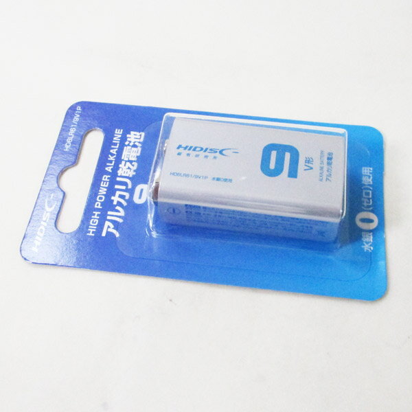9V形 角電池 アルカリ乾電池 006P HIDISCx20個セット/卸