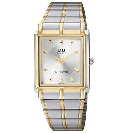 送料無料(北海道沖縄離島除く)シチズン スクエア腕時計 日本製ムーブメント スライド式フリーアジャスストバンド QA80-401 メンズ 紳士/9069