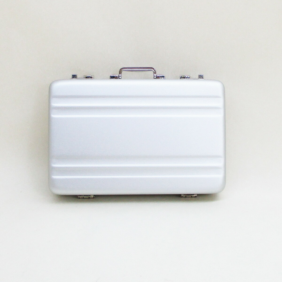 送料無料（北海道沖縄離島除く）シガレットケース タバコケース カードケース アルミ製ミニトランク型 A1010002（A）ダブルライン 日本製 ウインドミル 2