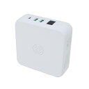 送料無料(沖縄離島除く)モバイルバッテリー ワイヤレス充電OK ACプラグ付き 18W PD対応 5000mAh PSEマーク有 HIDISC HD-MBAC5000BTWH/2177