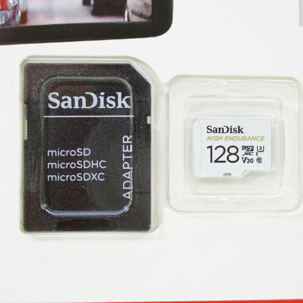 送料無料（沖縄離島除く）128GB microSDXCカード マイクロSD サンディスク 高耐久ドライブレコーダー向 CL10 V30 U3 SDSQQNR-128G-GN6IA/3104