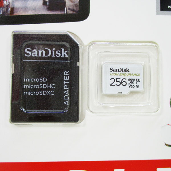 送料無料メール便 256GB microSDXCカード マイクロSD サンディスク 高耐久ドライブレコーダー向 CL10 V30 U3SDSQQNR-256G-GN6IA/3227