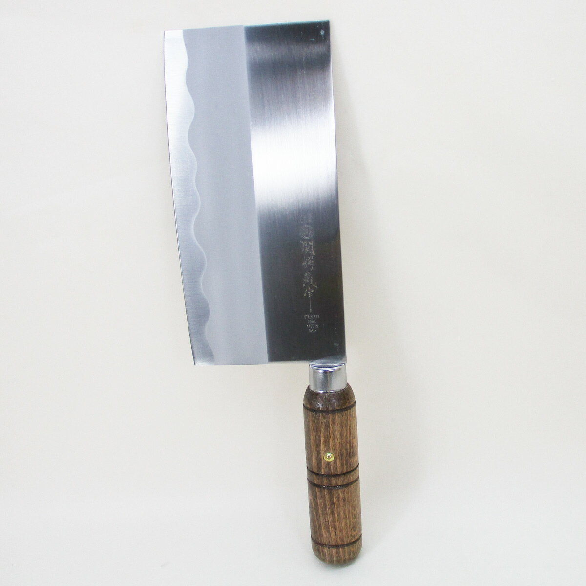 Moon ステンレス刃物鋼 肉から野菜までどんな素材でも 父の日 母の日 ギフト 送料無料 北海道沖縄離島除く 日本製 本格庖刀 関鍔蔵作 木柄 メーカー公式ショップ 中華包丁 刃渡り180mm 7インチ