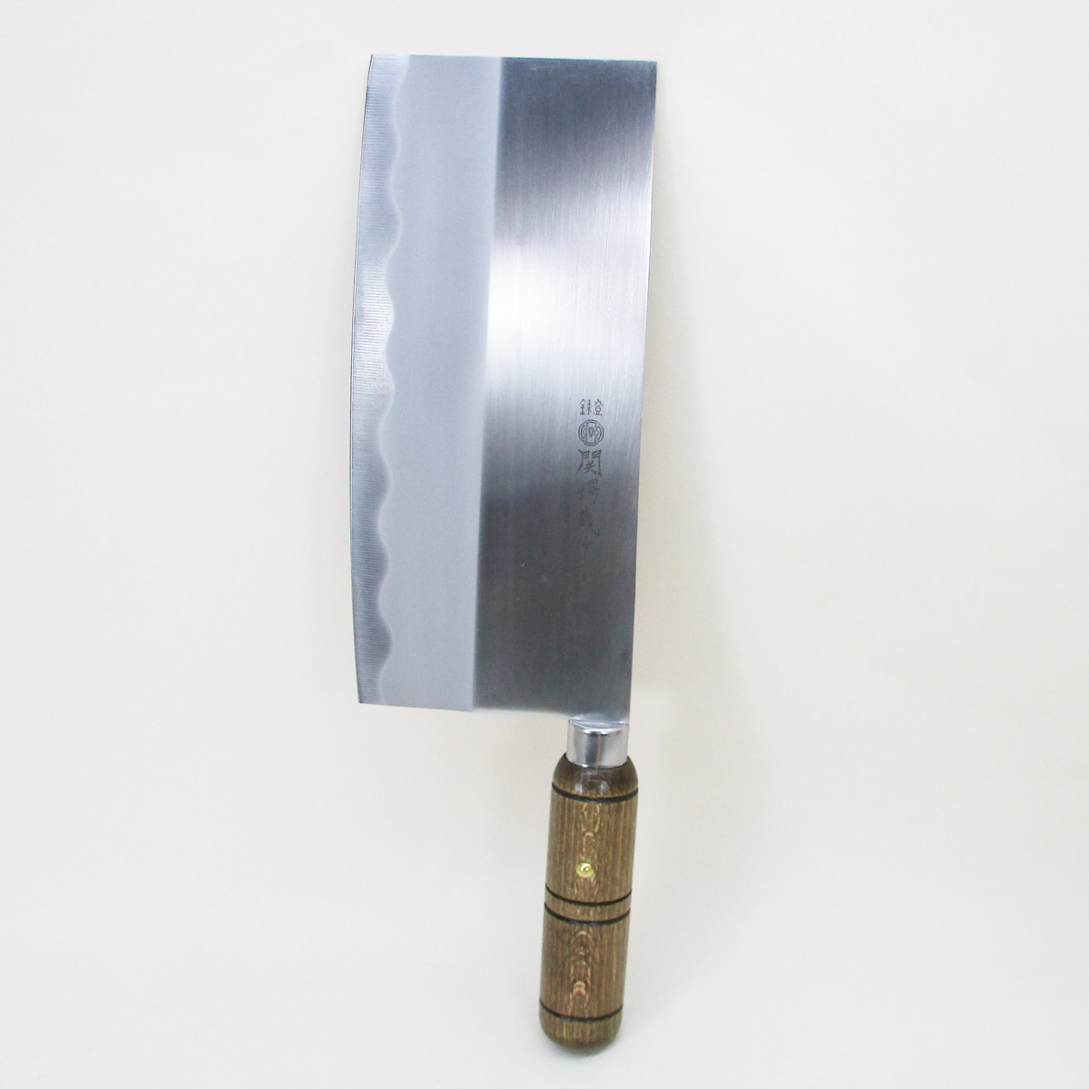 中華包丁　日本製　本格庖刀　関鍔蔵作　木柄　8インチ(刃渡り200mm) 2