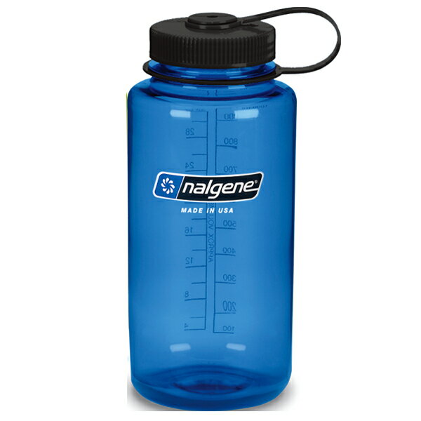 送料無料（北海道沖縄離島除く）水筒 ナルゲン 広口 1.0L Tritan ボディ/ブルー キャップ/ブラック/732..