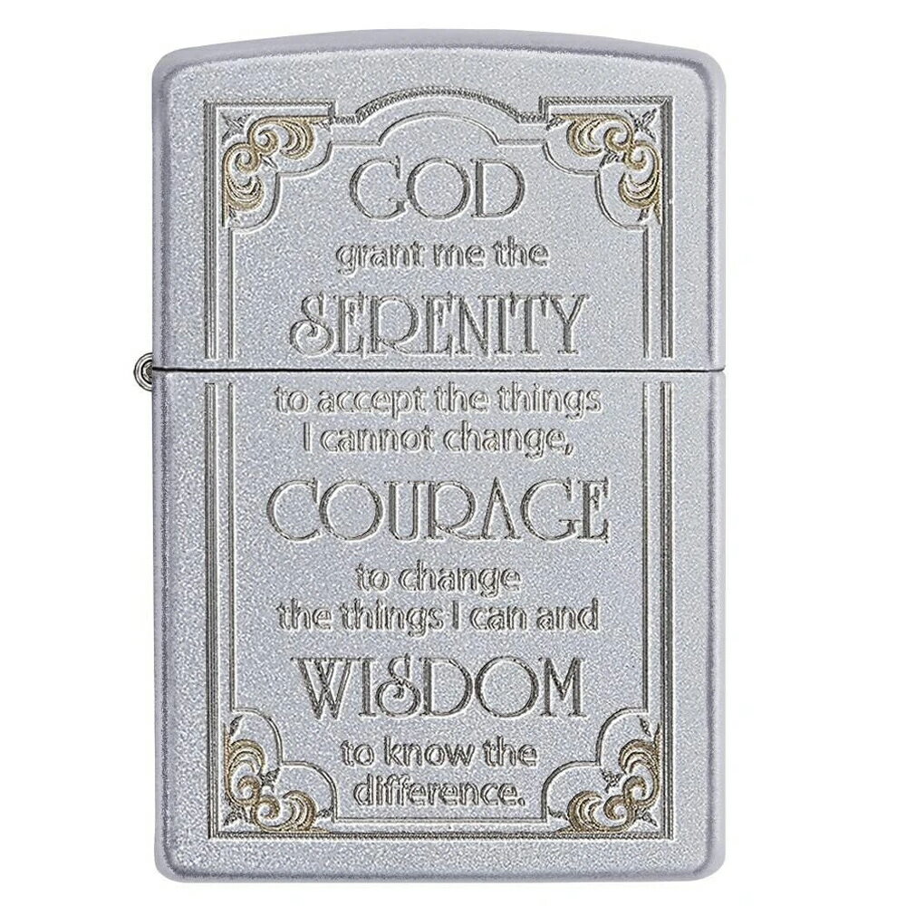 送料無料(沖縄離島除く)ジッポー オイルライター USAデザイン GOD_SERENITY(ゴッドセレニティー)#28458