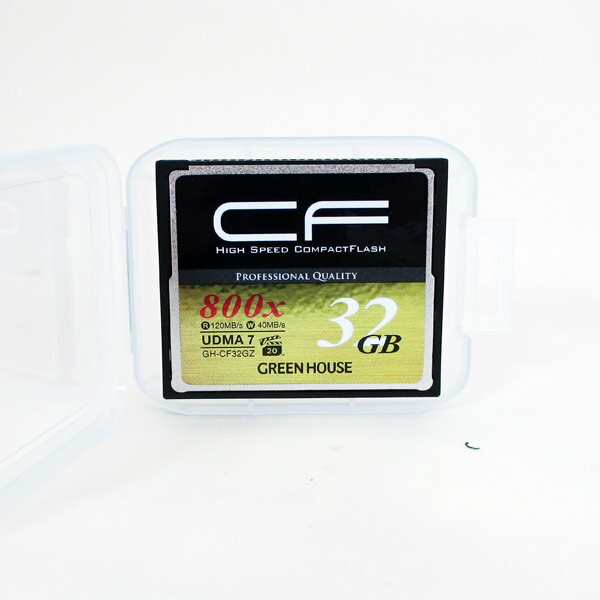 コンパクトフラッシュ CFカード 800倍速 32GB GH-CF32GZ 4K対応 UDMA7対応 グリーンハウス/6247　memory/送料無料（沖縄離島除く）