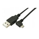 送料無料メール便 USB 変換ケーブル A to micro左L型100cm 変換名人 USBA-MCLL/CA100/2287