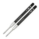 送料無料メール便 替芯 パーカー ボールペン リフィール ジェルペン エコノミー ブラック F 細字 0.5mm 2本入り 2165505 正規輸入品x1パック...