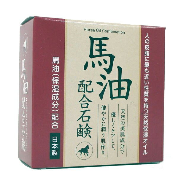 クロバー石鹸 馬油配合石けん 80g HYA-SBYx12個セット/卸